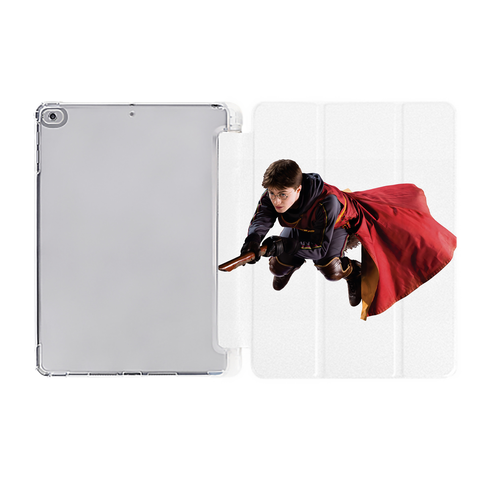 （画像用） Harry Potter ハリー・ポッターシリーズ IPad ケース ペン収納付き 三つ折りスタンド PUレザー×シリコン 対応機種9.5/10.5/10.9インチ